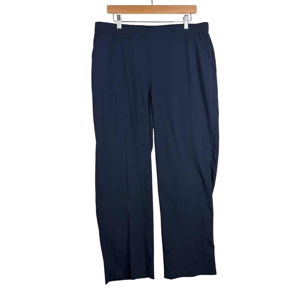 NWT Dana Buchman Comfort Waist Pull On Pants Size 16 Regular Blue High Waist